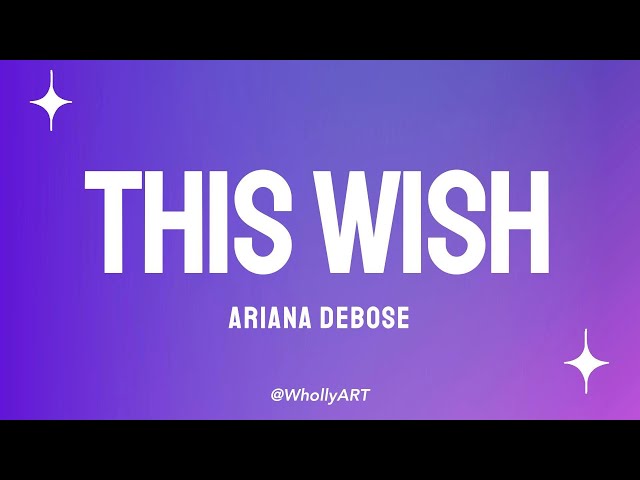 This Wish - Ariana DeBose - Official Lyrics [From Disney Wish Original Motion Picture Soundtrack] class=