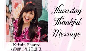 Thursday Thankful Message with NSD Kristin Sharpe