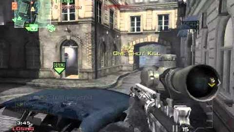 cod-mw3 quickscope throwing knife kills