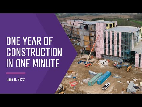 One Year of Construction in One Minute