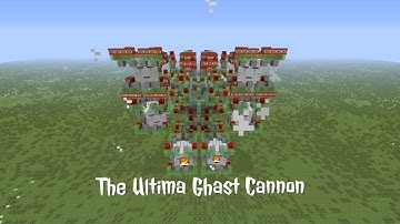 Minecraft: Ultima Ghast Cannon | Mob Powered Flying Machine | Java 1.15.2+