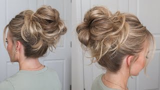 Big Messy Bun Updo Tutorial