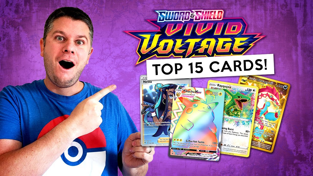VIVID VOLTAGE Top 15 Cards from the latest Pokemon Card Set! - YouTube