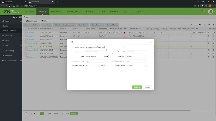 ZKTeco BioTime 8 Auto Add Device By The Security Mill