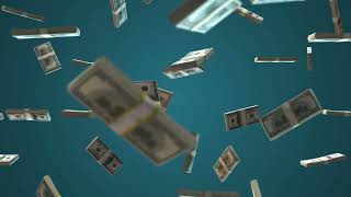 Falling money Background video - Free stock footage