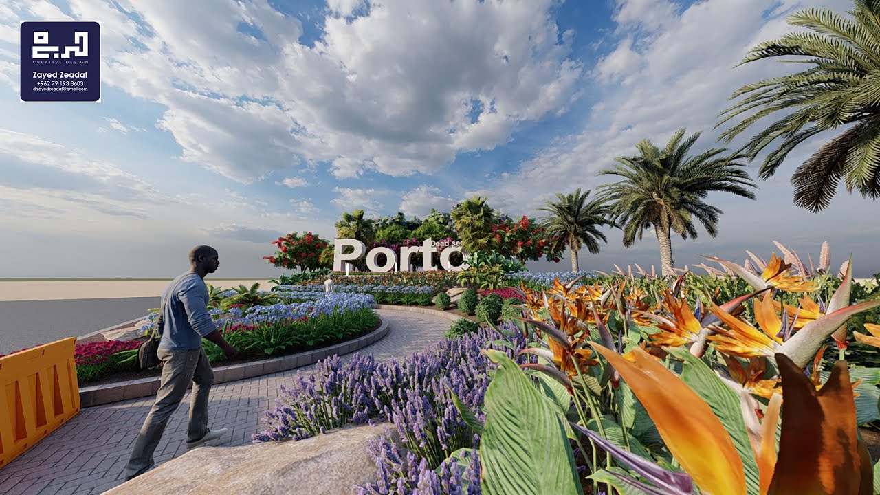 Porto Deadsea Resort Landscape design project , Jordan