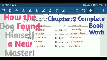 How the Dog Found Himself a New Master! class 6 | English | ch 2 | Complete Book Work & exercise
