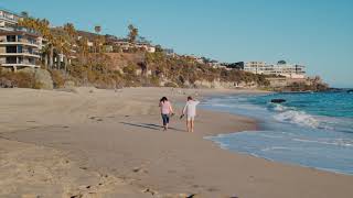 People walking on the beach (free footage)