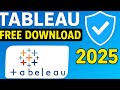 How to Download Tableau Free 2025 | Tableau Desktop & Public Windows/Mac || tableau public download