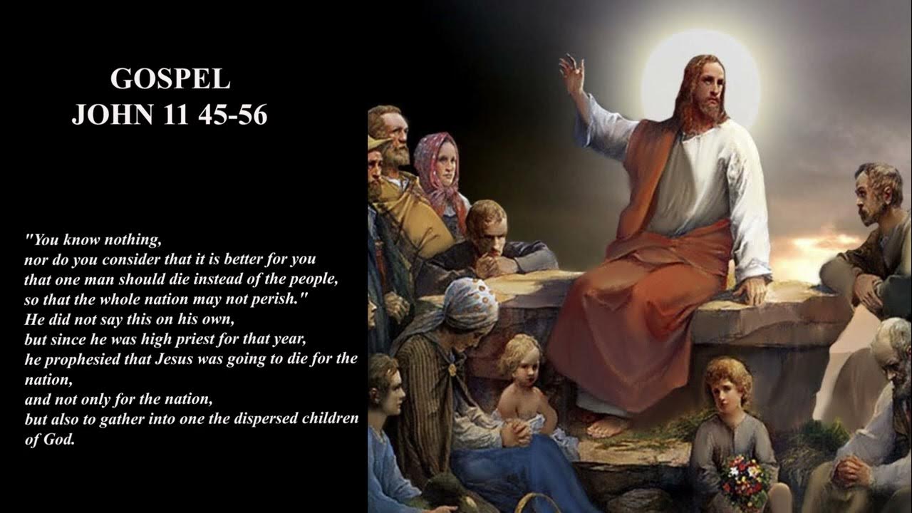 gospel-reflection-john-11-45-56-1-april-2023-youtube