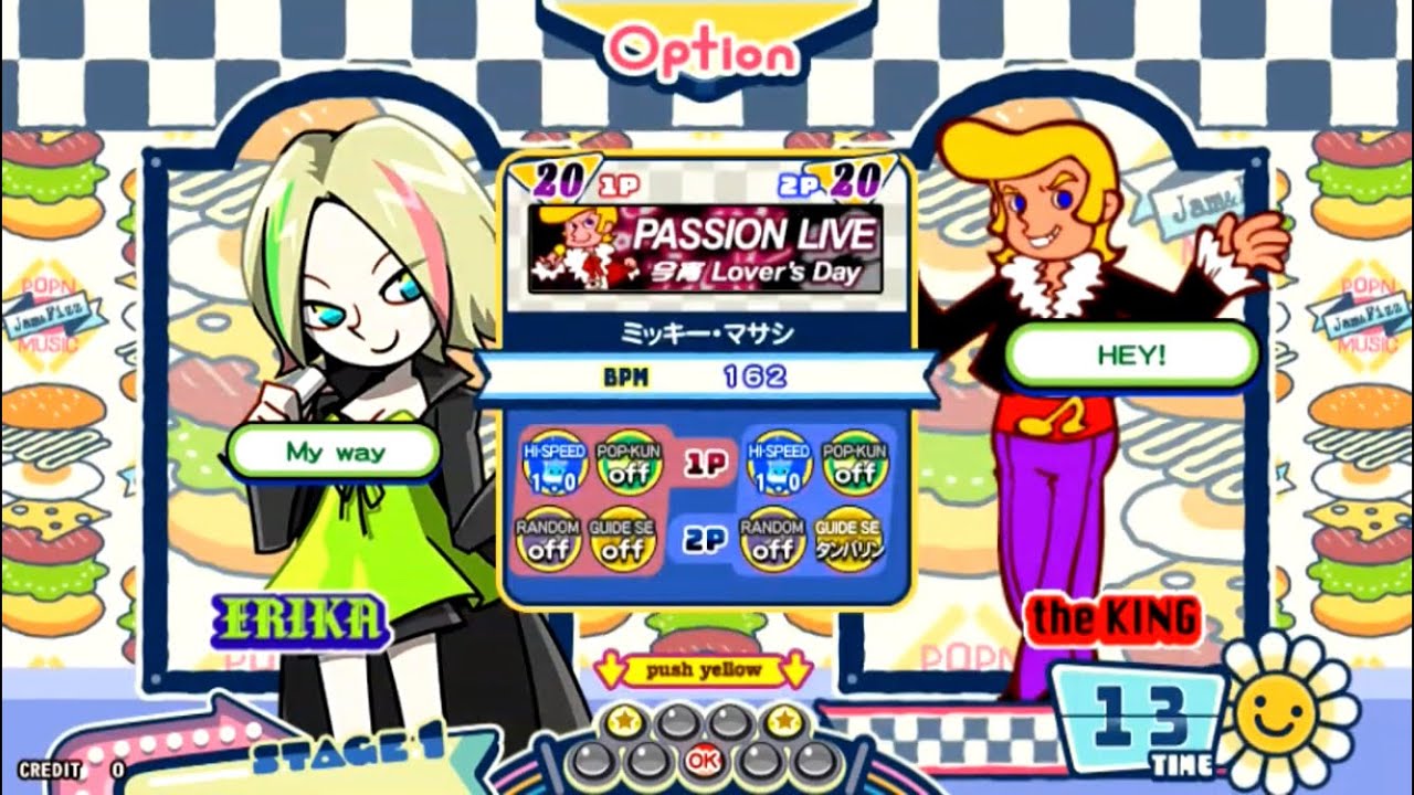 ポップンミュージック] バトルモードでキングの担当曲3連奏その2 [pop