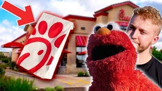 Elmo Gets FREE Chick fil A From AreUSuperCereal!