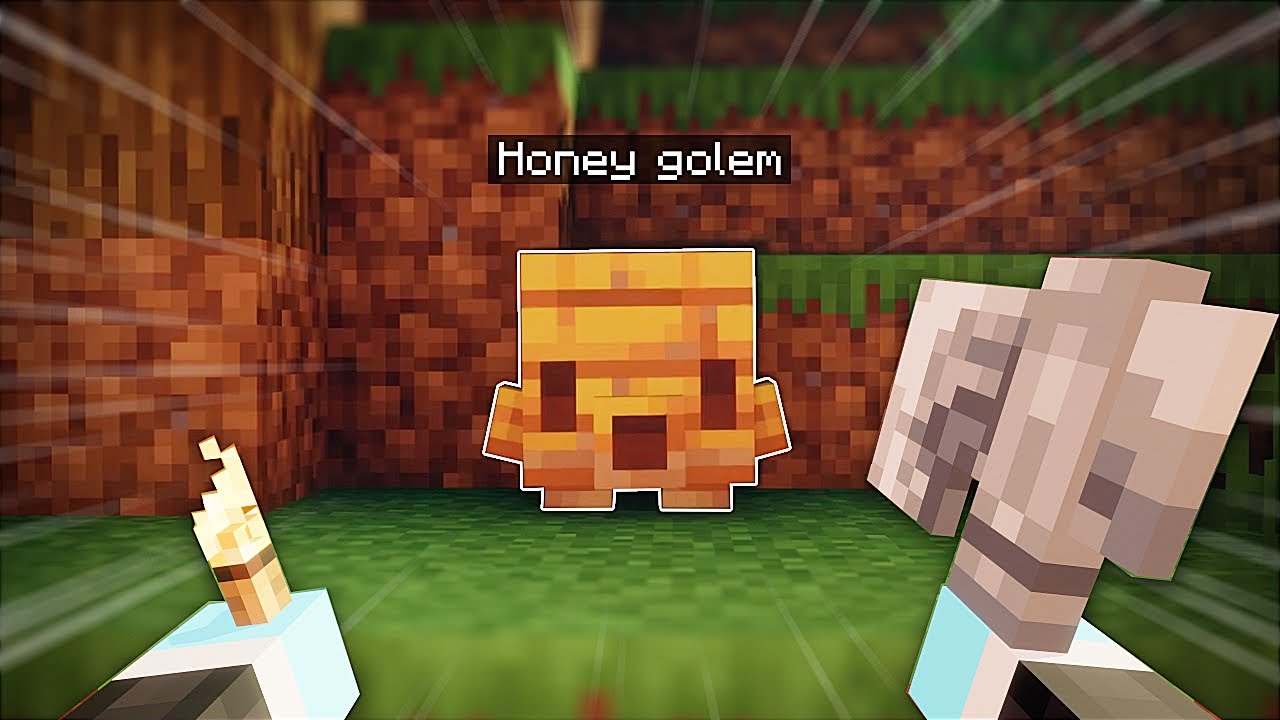 I found a Honey Golem in Minecraft