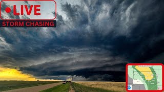 🔴 LIVE | Storm Chasing: Hunting for Supercells and Tornadoes in Kansas!