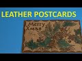 1906 leather postcard philately postcards deltiology