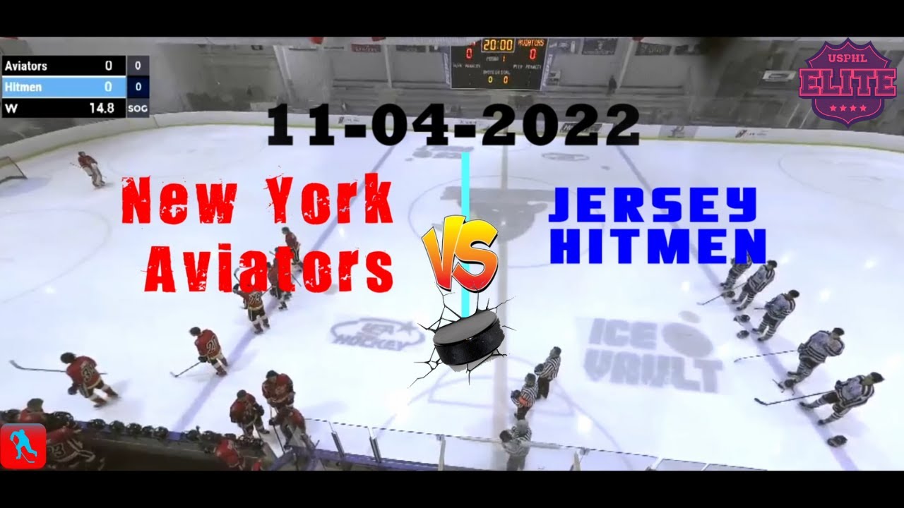 11 04 2022 New York Aviators Vs New Jersey Hitmen USPHL Elite Hockey