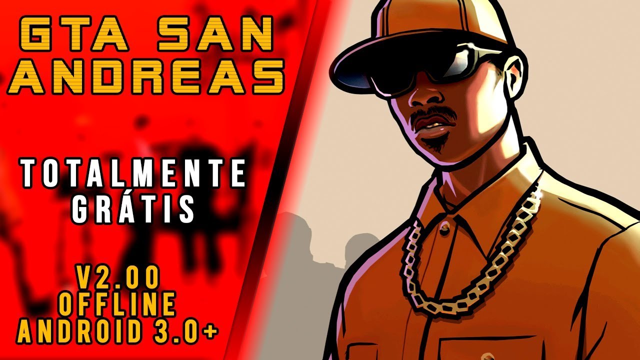 Como baixar GTA San Andreas sem PAGAR NADA + V2.00 + (APK+OBB) - YouTube