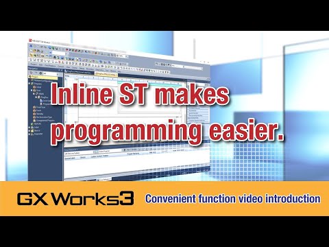 Inline ST makes programming easier. [GX Works3 convenient function video]
