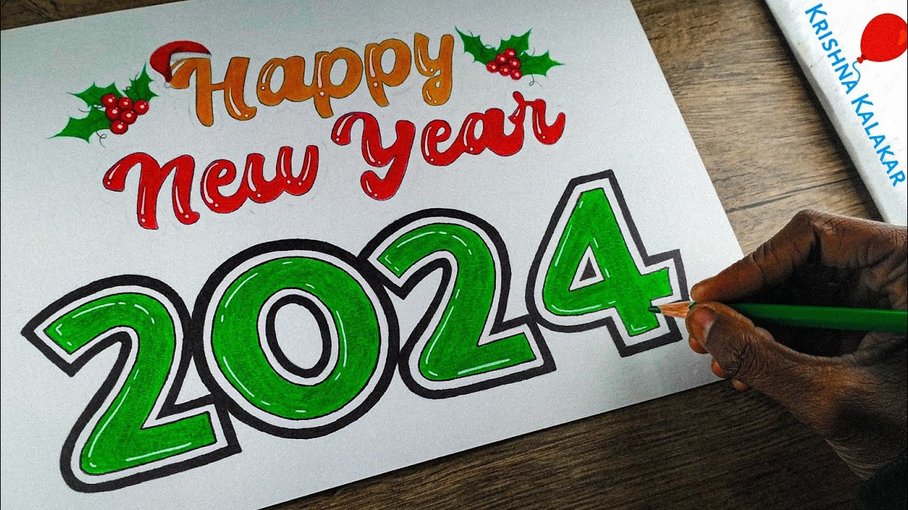 happy-new-year-2024-new-year-special-drawing-krishna-kalakar-youtube
