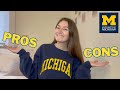 Pros and cons of the university of michigan