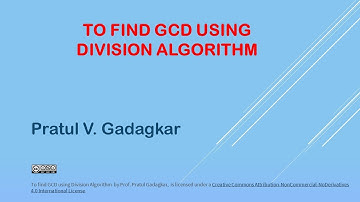 Lecture 3 - Integers  GCD and Euclidean Algorithm
