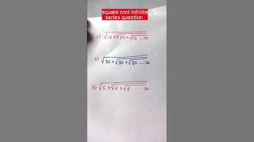 square root infinite series question #shorts#youtubeshorts