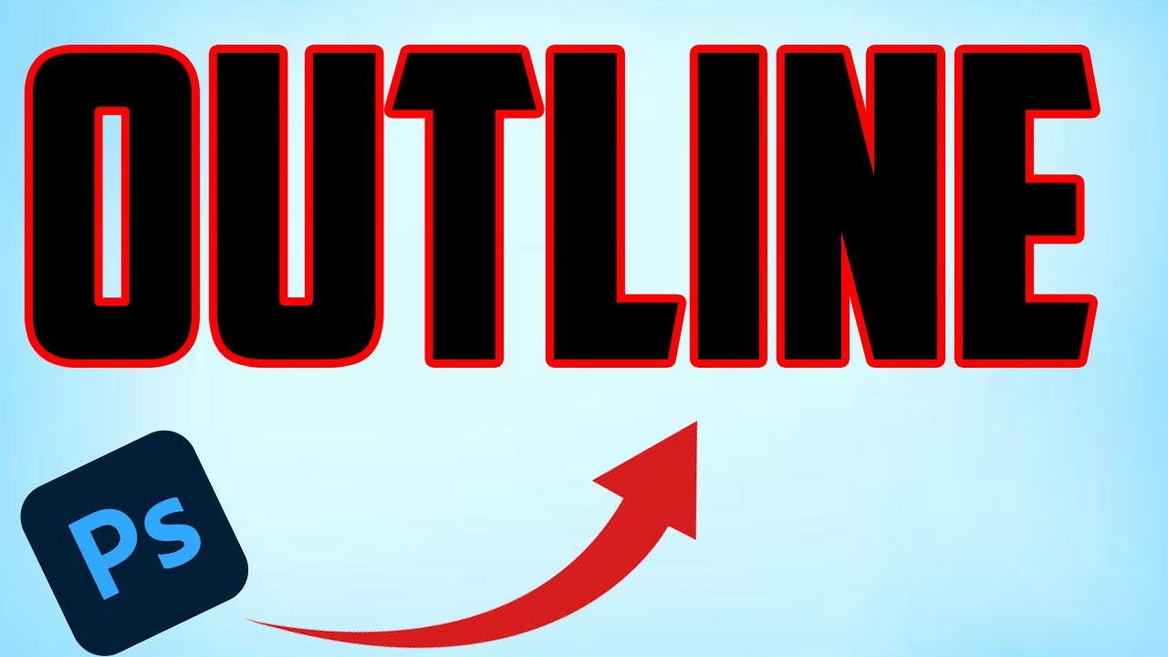 How to Outline Text in Photoshop (2024 Tutorial)