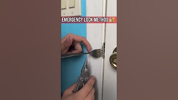 Hoe een simpele vork je deur direct kan beveiligen 🛡️ #shorts