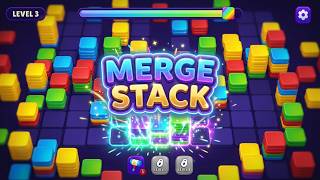 Merge Stack : Color Block Game Gameplay Android screenshot 4
