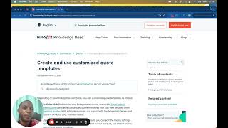 Mastering HubSpot: Customized Quote Template