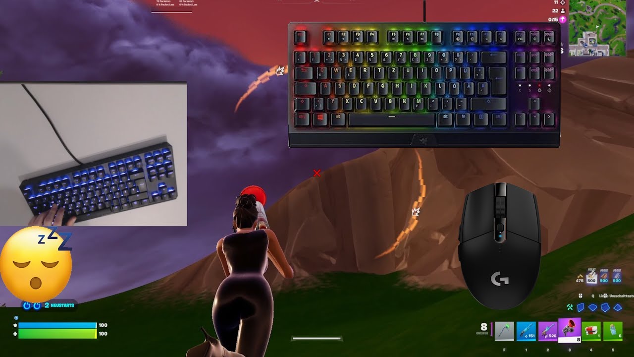 Razer Blackwidow V3 Tenkeyless😴 Satisfying Piece Control Gameplay 240 FPS 🏆