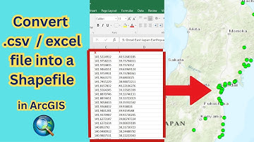 Convert a csv or excel file into a shapefile in ArcGIS