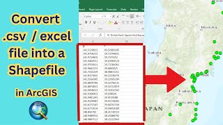 Convert a csv or excel file into a shapefile in ArcGIS
