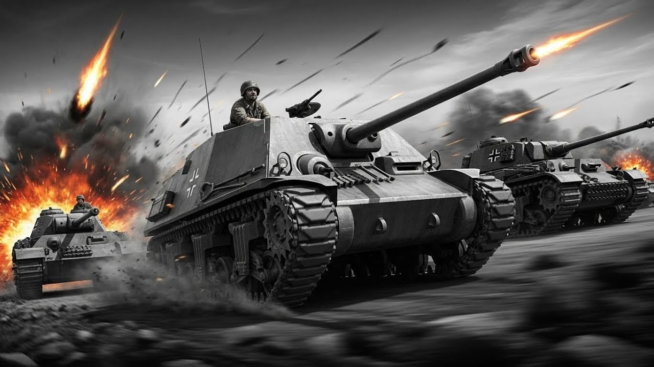 “M18 Hellcat Tank Destroyers Shock Germans: Out speed and Outgun Their Panzers!”