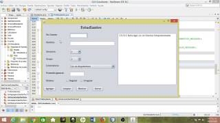 Formulario ArrayList Estudiante en java (segunda parte)