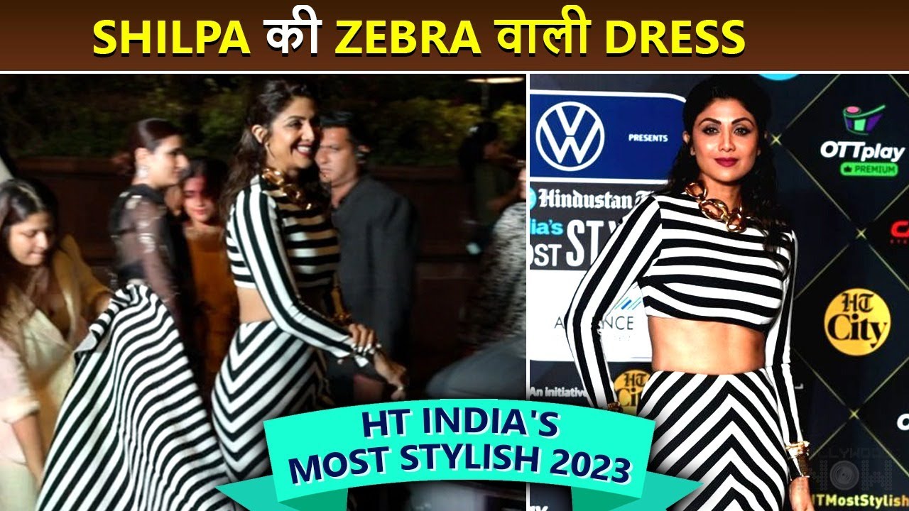 Shilpa Shetty's Zebra Color Gown Grabs Attention At HT India's Most ...