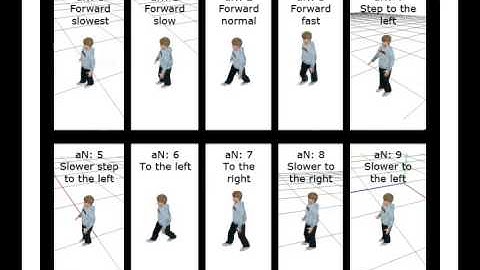 Avatar locomotion in crowd simulation: Original Animation Library