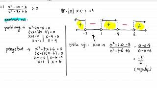 Latihan Soal Pertidaksamaan Rasional (Kuadrat-Kuadrat)