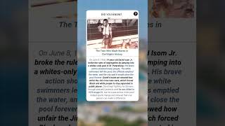 The Teen Who Made Waves in Civil Rights History | #fact #facts #shorts