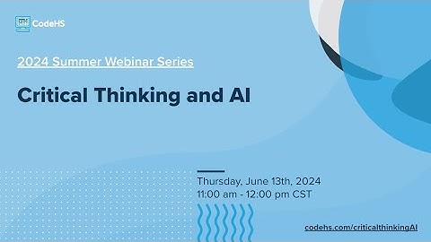 Critical Thinking and AI