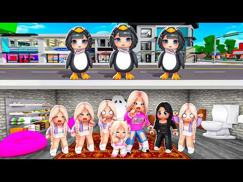 ZBUDOWAŁAM BUNKIER PRZED PINGWINEM GUGUGAGA na BROOKHAVEN w ROBLOX! thumbnail