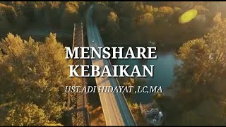 1 MENIT BOOSTER UST. ADI HIDAYAT ,LC,MA
