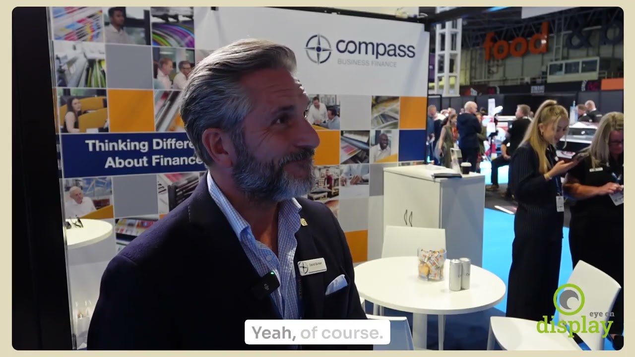 David Bunker from Compass at The Print Show on the importance of talking about your business