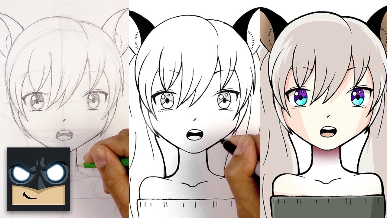 How To Draw Anime Girl Face Easiest Tutorial For Beginners Youtube