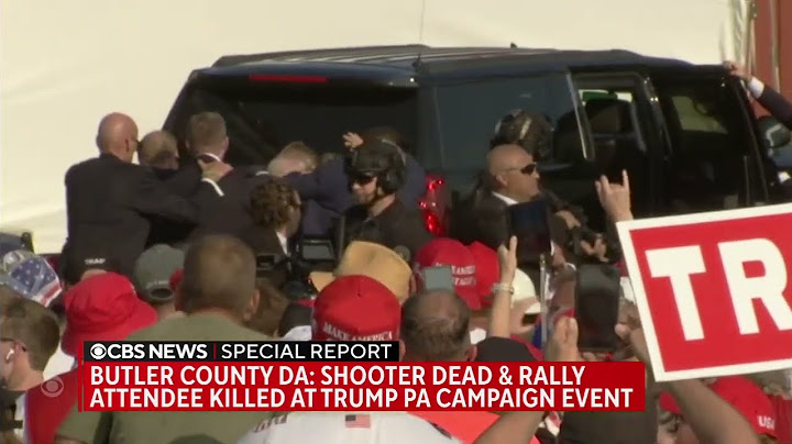 Donald Trump Rushed Off Pennsylvania Stage After Shots Fired During Rally