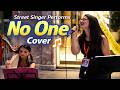 Street Singer Performs "No One" Cover with Harp – Beautiful Night Performance in Italy 🇮🇹
