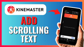 How to ADD SCROLLING TEXT in KINEMASTER 2024!