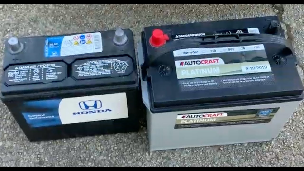 Honda Accord 2013 - 2015 Battery upgrade undersized replacement - YouTube