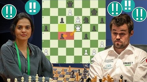 Genus Chess Game : 57 | Magnus Carlsen vs Tania Sachdev #magnuscarlsen