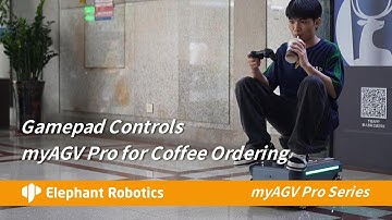 myAGV Pro | Can a PS2 Controller Perfectly Guide a Mobile Robot to Buy Coffee?
